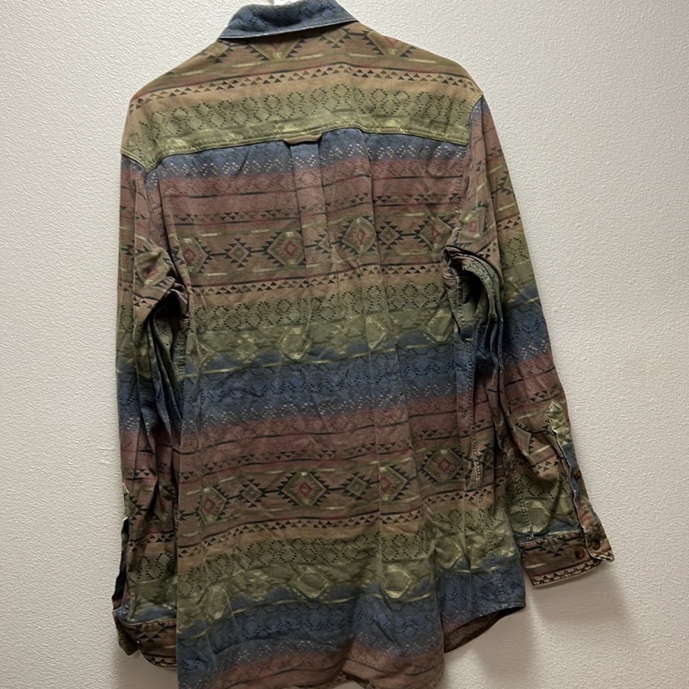 Woolrich Aztec Print Button Up Shirt - image 4